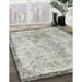 Machine Washable Contemporary Grey Gray Rug in a Family Room, wshcon456