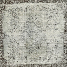Square Contemporary Gray Modern Rug, con456