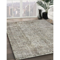 Contemporary Pale Silver Gray Modern Rug, con457