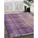 Machine Washable Contemporary French Lilac Purple Rug in a Family Room, wshcon458