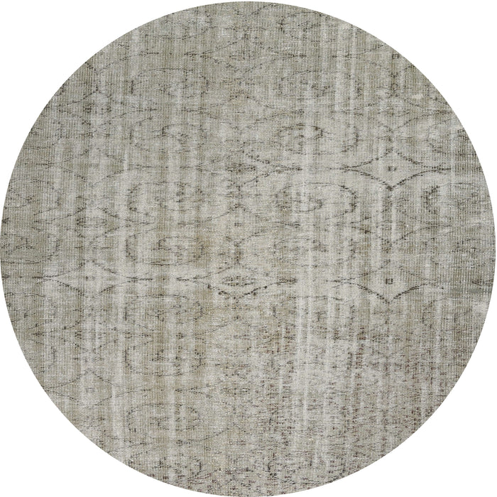 Square Machine Washable Contemporary Khaki Green Rug, wshcon459