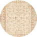 Square Machine Washable Contemporary Gold Rug, wshcon460