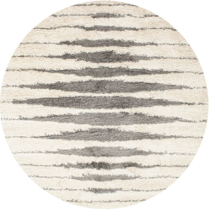 Sideview of Contemporary Champagne Beige Solid Rug, con467