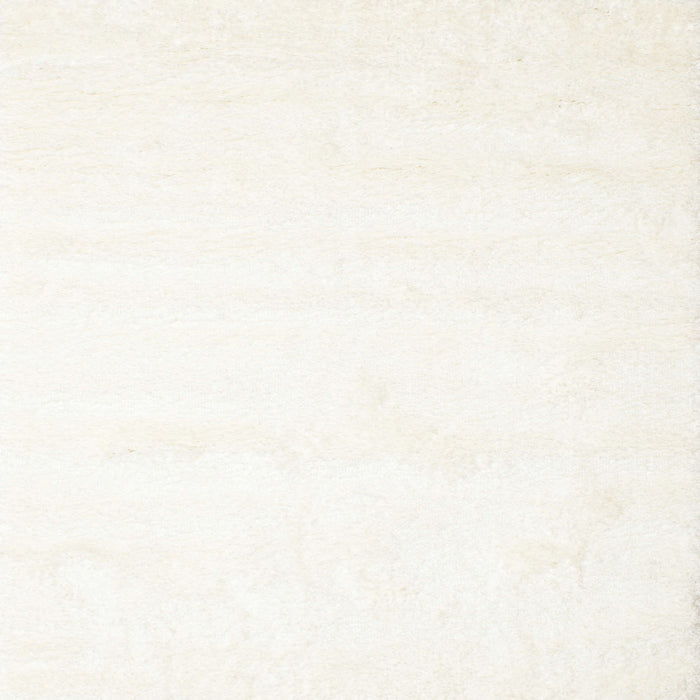 Square Contemporary Soft Ivory Beige Solid Rug, con472