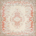 Sideview of Machine Washable Contemporary Wheat Beige Rug, wshcon473