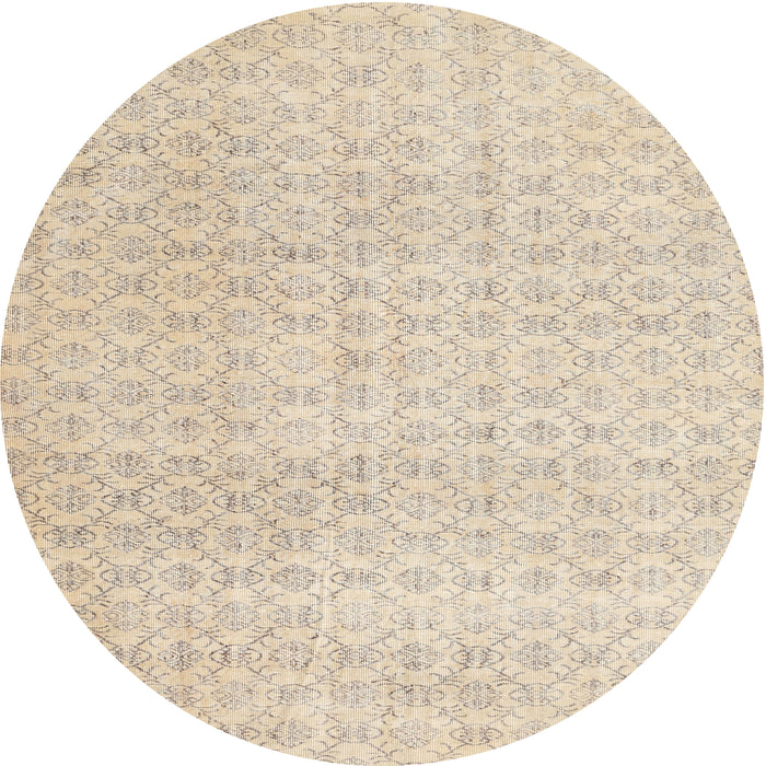 Square Machine Washable Contemporary Light French Beige Brown Rug, wshcon475
