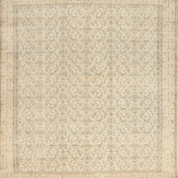 Square Contemporary Golden Blonde Gold Modern Rug, con478