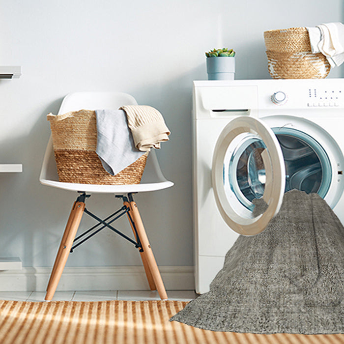 Machine Washable Contemporary Sage Green Rug in a Washing Machine, wshcon479