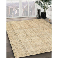 Contemporary Brown Gold Modern Rug, con480