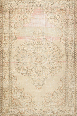 Contemporary Deep Peach Orange Modern Rug, con481