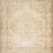 Sideview of Machine Washable Contemporary Deep Peach Orange Rug, wshcon481