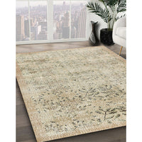 Contemporary Desert Sand Beige Modern Rug, con482