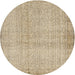 Square Machine Washable Contemporary Dark Almond Brown Rug, wshcon483