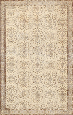 Contemporary Khaki Gold Modern Rug, con486