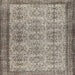 Sideview of Machine Washable Contemporary Brown Rug, wshcon488