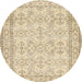 Sideview of Contemporary Khaki Gold Modern Rug, con489