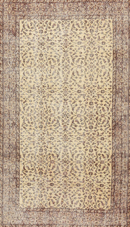 Contemporary Khaki Gold Modern Rug, con491