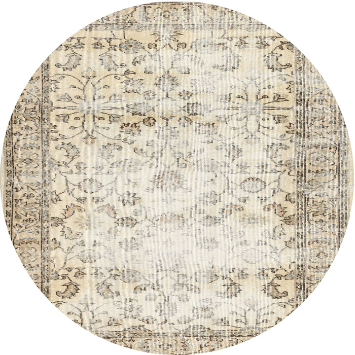 Square Machine Washable Contemporary Camel Brown Rug, wshcon493