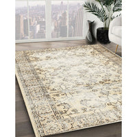 Contemporary Camel Brown Modern Rug, con493