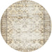 Sideview of Contemporary Camel Brown Modern Rug, con493