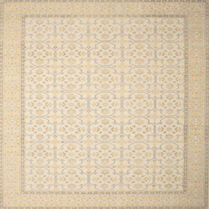 Square Contemporary Khaki Gold Modern Rug, con497