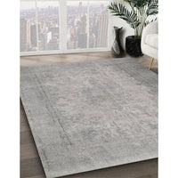 Contemporary Gunmetal Gray Modern Rug, con498