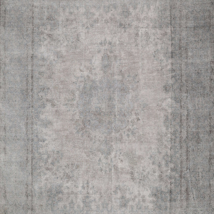 Machine Washable Contemporary Gunmetal Gray Rug, wshcon498