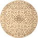 Sideview of Contemporary Sand Brown Modern Rug, con499