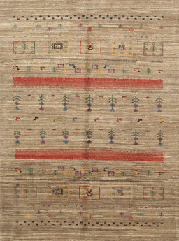 Contemporary Light Brown Modern Rug, con503