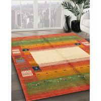 Contemporary Red Modern Rug, con504