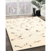 Contemporary Lemon Beige Solid Rug in Family Room, con505