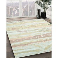 Contemporary Brown Modern Rug, con507