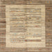 Sideview of Machine Washable Contemporary Copper Brown Rug, wshcon508