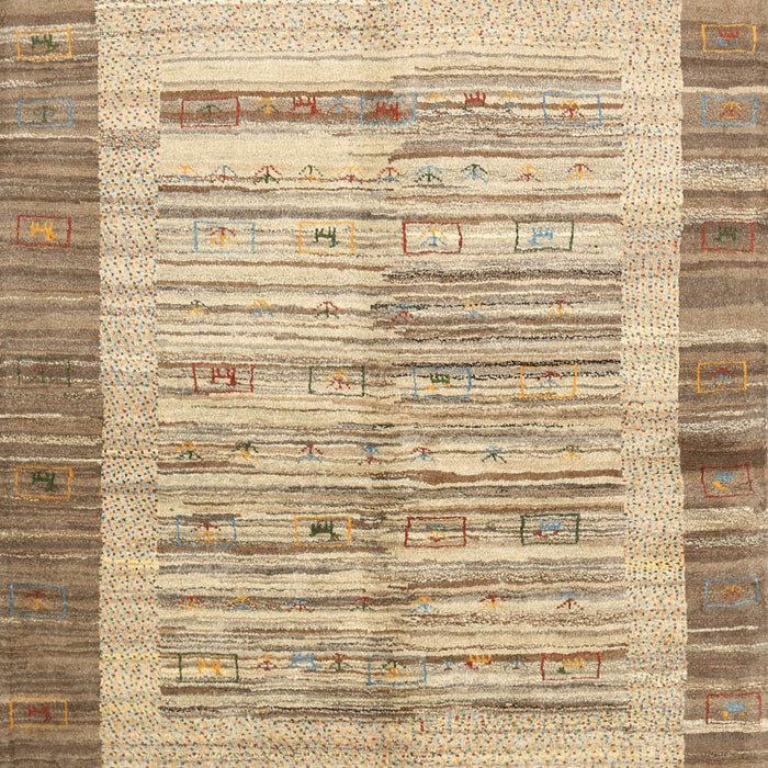 Contemporary Copper Brown Modern Rug, con508