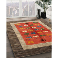 Contemporary Red Modern Rug, con509