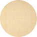 Sideview of Contemporary Sun Yellow Solid Rug, con511