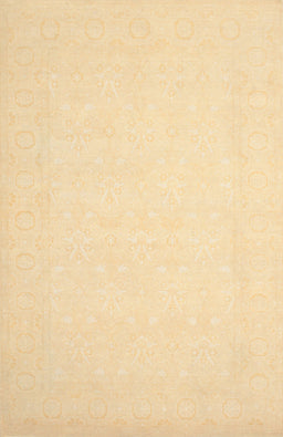Contemporary Sun Yellow Solid Rug, con511