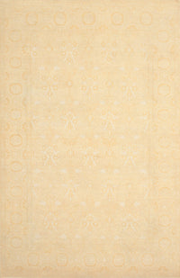 Machine Washable Contemporary Sun Yellow Rug, wshcon511