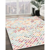 Contemporary Tan Brown Modern Rug, con515