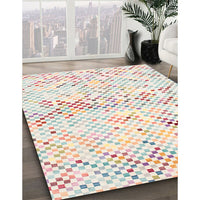 Contemporary Tan Brown Modern Rug, con516