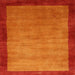 Square Contemporary Neon Red Modern Rug, con518