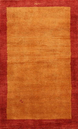 Contemporary Neon Red Modern Rug, con518