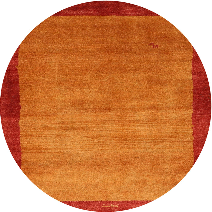 Sideview of Contemporary Neon Red Modern Rug, con518
