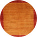 Sideview of Contemporary Neon Red Modern Rug, con518