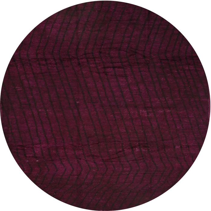 Sideview of Contemporary Deep Red Modern Rug, con519