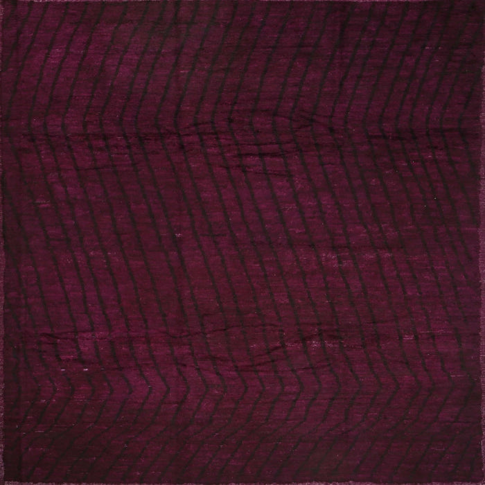Sideview of Machine Washable Contemporary Deep Red Rug, wshcon519