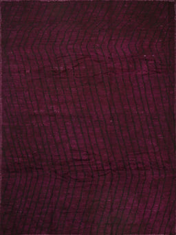 Contemporary Deep Red Modern Rug, con519