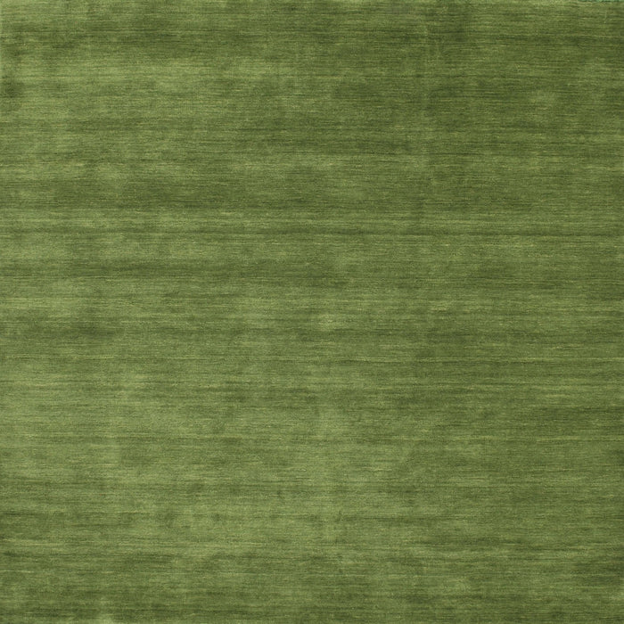 Sideview of Machine Washable Contemporary Seaweed Green Rug, wshcon51