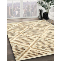 Contemporary Golden Blonde Gold Modern Rug, con520