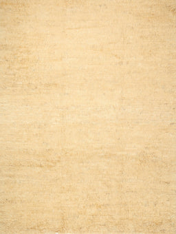 Contemporary Chrome Gold Yellow Solid Rug, con521